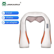 Load image into Gallery viewer, JinKaiRui U Shape Electrical Shiatsu Massager Shawl Roller Heat Massage