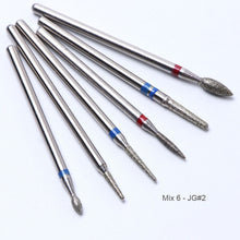 Load image into Gallery viewer, 6pcs Ball Nail Drills Bits Stone Ceramic Milling