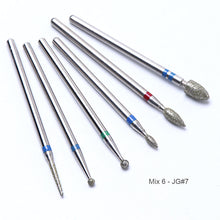 Load image into Gallery viewer, 6pcs Ball Nail Drills Bits Stone Ceramic Milling