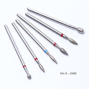 6pcs Ball Nail Drills Bits Stone Ceramic Milling