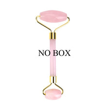 Load image into Gallery viewer, Rose Quartz Roller Slimming Face Massager Lifting Tool Natural Jade