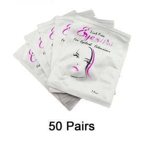 Eye Pads 50/100 Eyelash Under Eye Pads Lint Free Patches For Eyelash