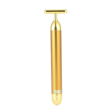 Load image into Gallery viewer, Slimming Face roller  24k Gold Colour